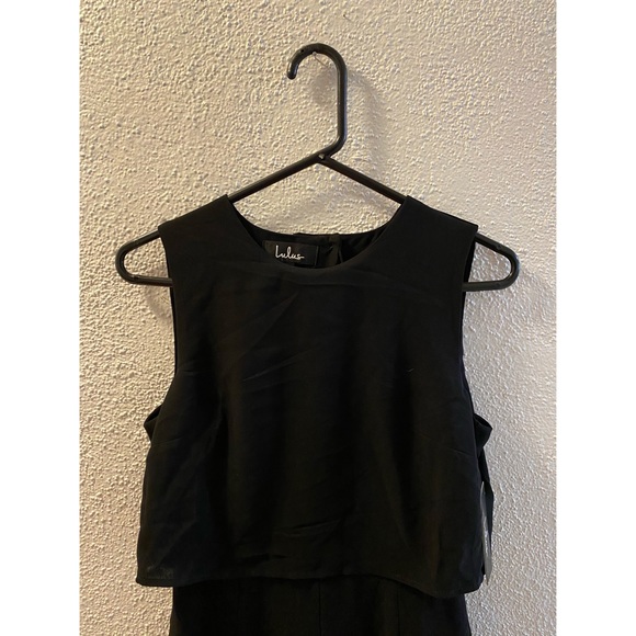 Black Backless Midi Jumpsuit - Picture 6 of 10